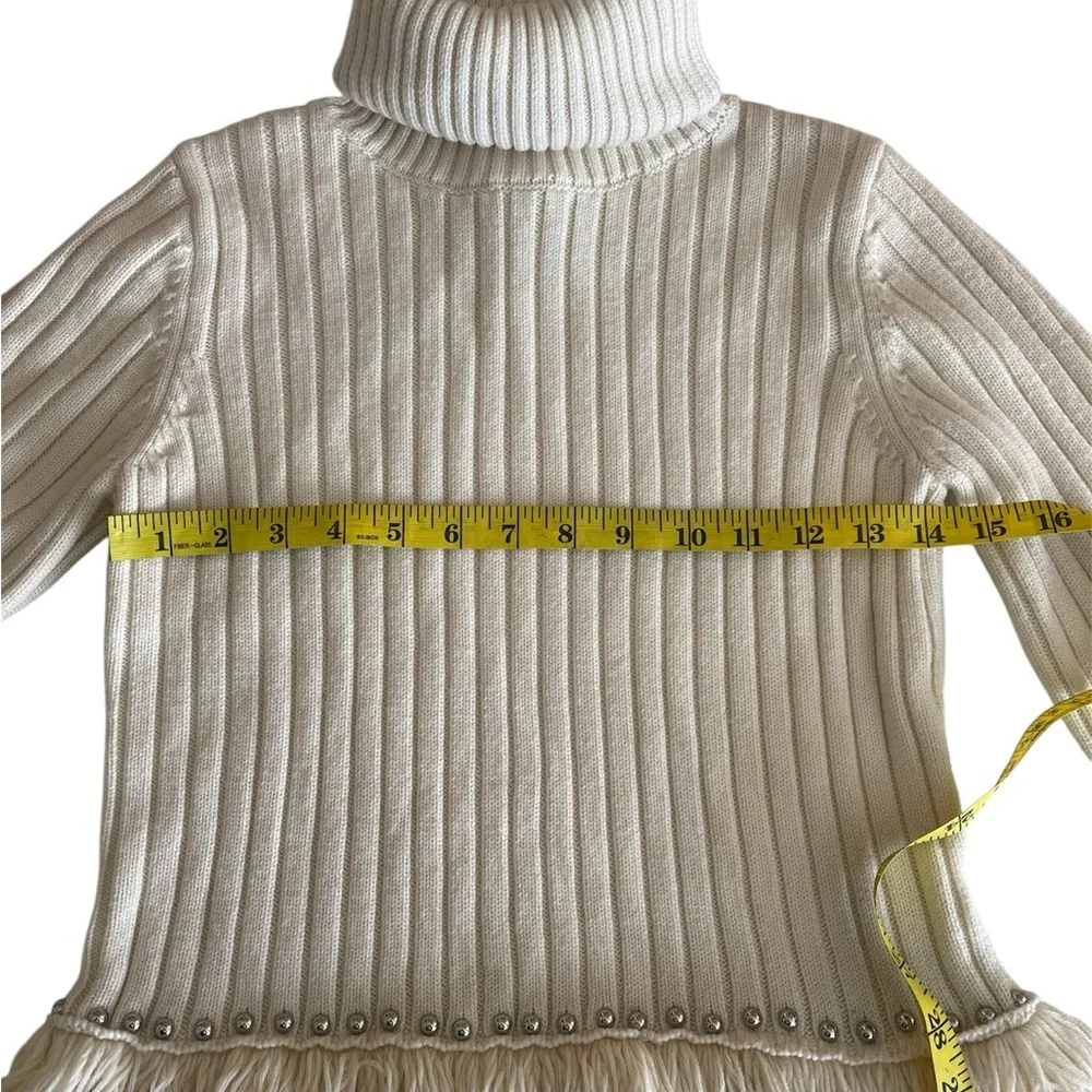 Jonathan Simkhai Cream Ribbed Turtleneck 

Skirt and sweater 100% Merino wool - Picture 6 of 16
